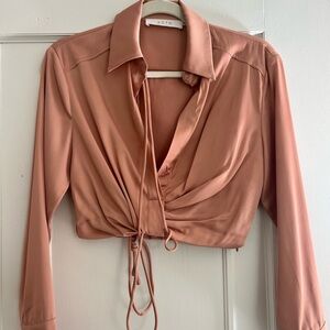 ASTR Women's Blush Wrap Top